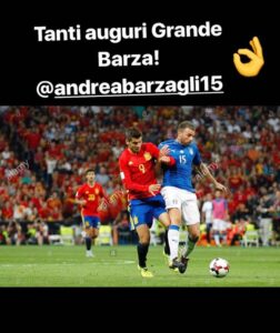 Morata fa gli auguri all'amico Barzagli - FOTO 39 Morata Barzagli