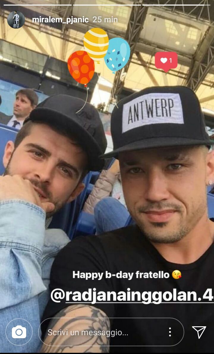 Pjanic festeggia l'amico Nainggolan: «Auguri fratello!» - FOTO 39 WhatsApp Image 2018 05 04 at 18.11.38