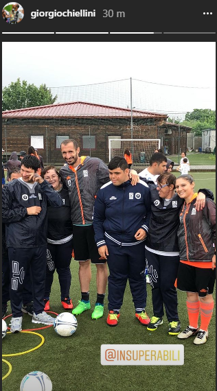 Chiellini cuore d'oro: «Oggi allenamento speciale» - FOTO 39 chielli insuperabili