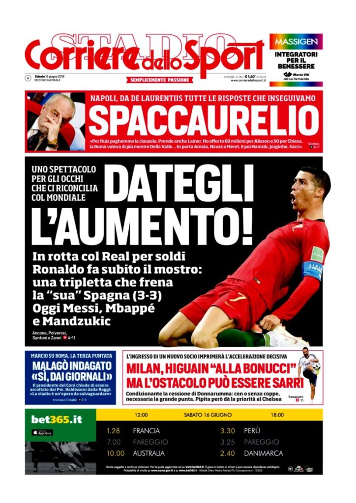 Rassegna Bianconera di sabato 16 giugno 2018 5 CDS16618