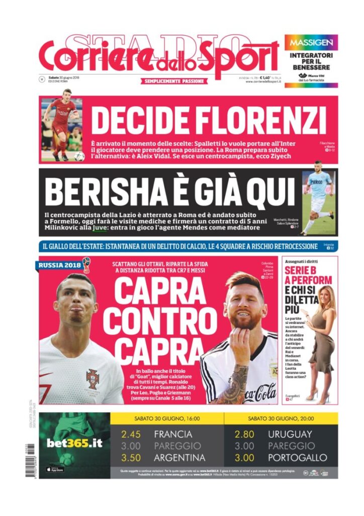 Rassegna Bianconera di sabato 30 giugno 2018 5 CDS30618