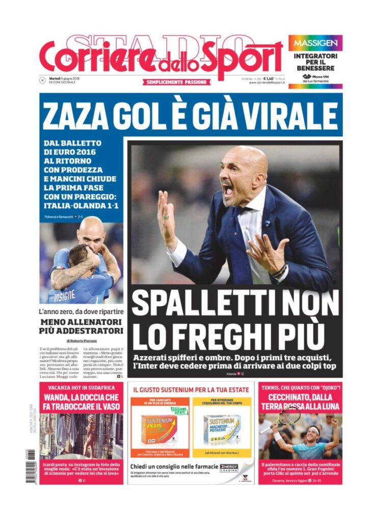 Rassegna Bianconera di martedì 5 giugno 2018 1 CDS5618