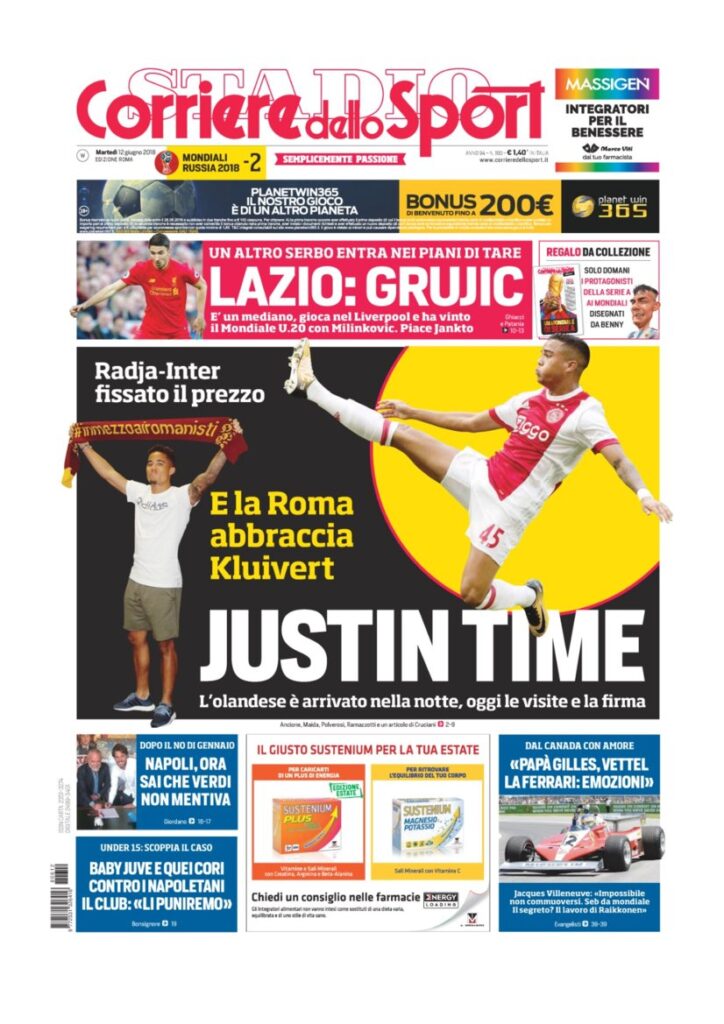 Rassegna Bianconera di martedì 12 giugno 2018 3 CS12618