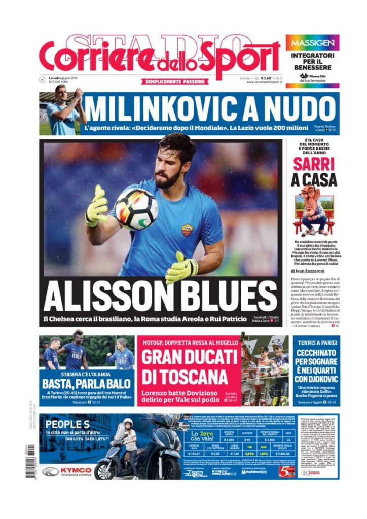 Rassegna Bianconera di lunedì 4 giugno 2018 3 CS4618