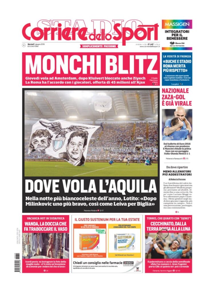 Rassegna Bianconera di martedì 5 giugno 2018 2 CS5618