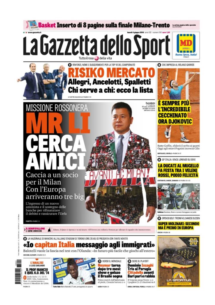 Rassegna Bianconera di lunedì 4 giugno 2018 4 GDS4618