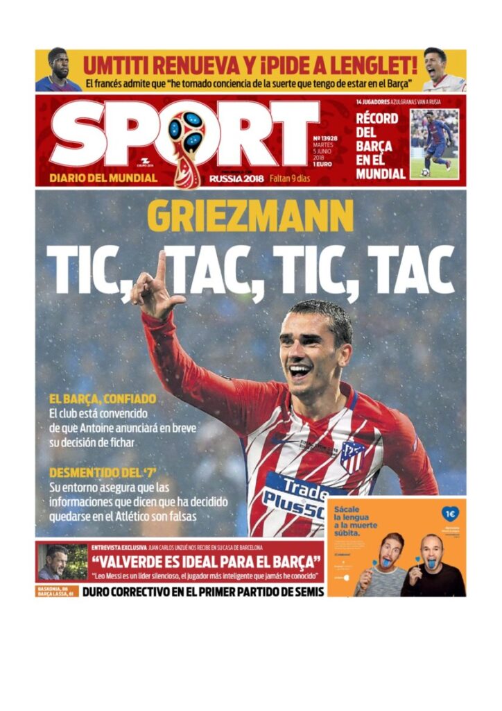 Rassegna Bianconera di martedì 5 giugno 2018 4 T 1