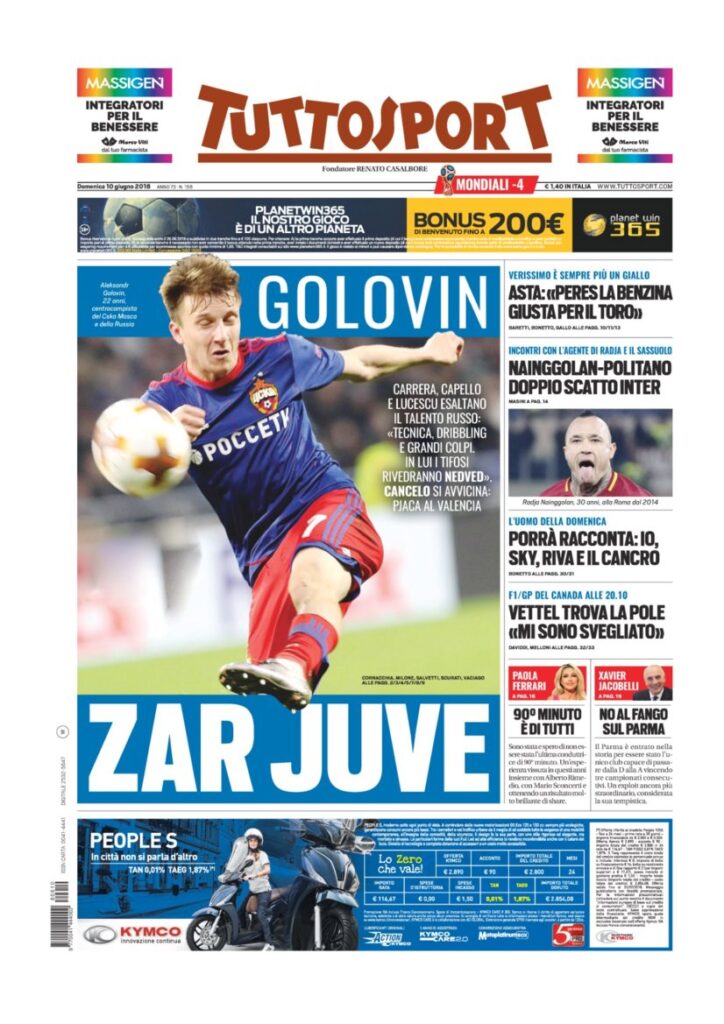 Rassegna Bianconera di domenica 10 giugno 2018 1 TS10618