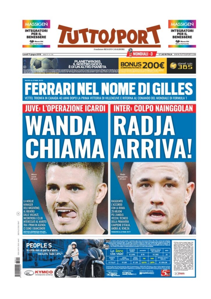 Rassegna Bianconera di lunedì 11 giugno 2018 1 TS11618