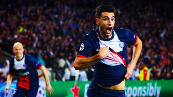 Pastore esultanza psg aprile