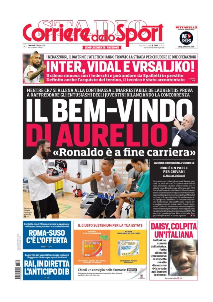 Rassegna Bianconera di martedì 31 luglio 2018 3 CS31718