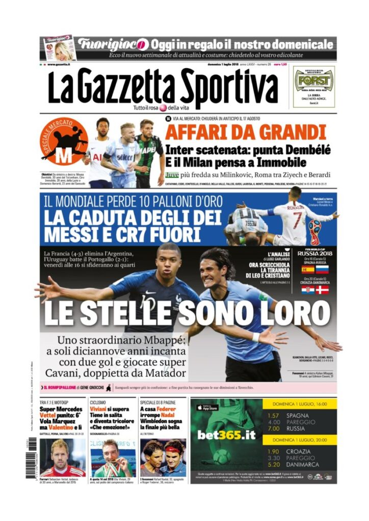 Rassegna Bianconera di domenica 1 luglio 2018 2 GDS1718