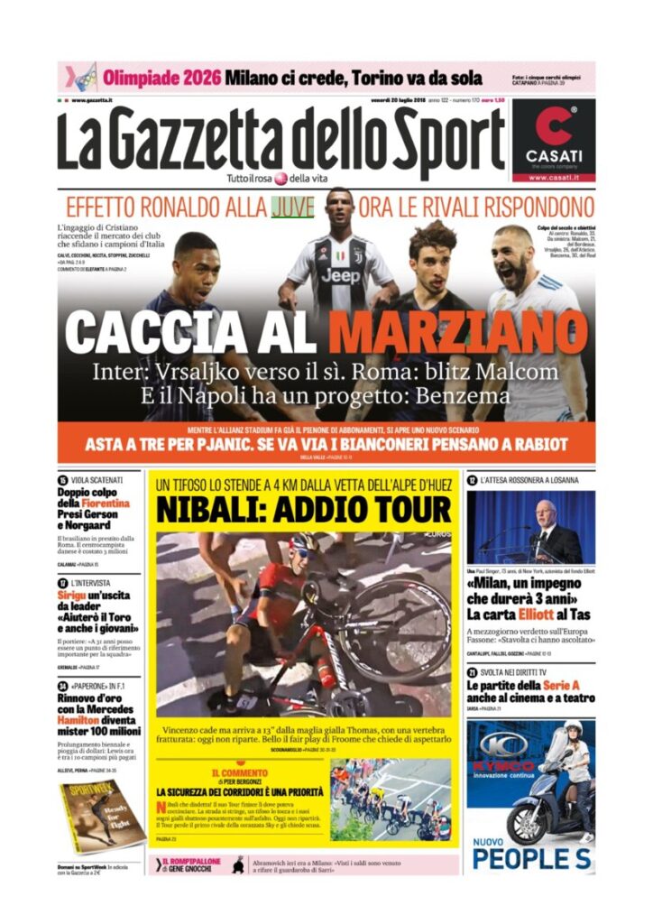 Rassegna Bianconera di venerdì 20 luglio 2018 4 GDS20718