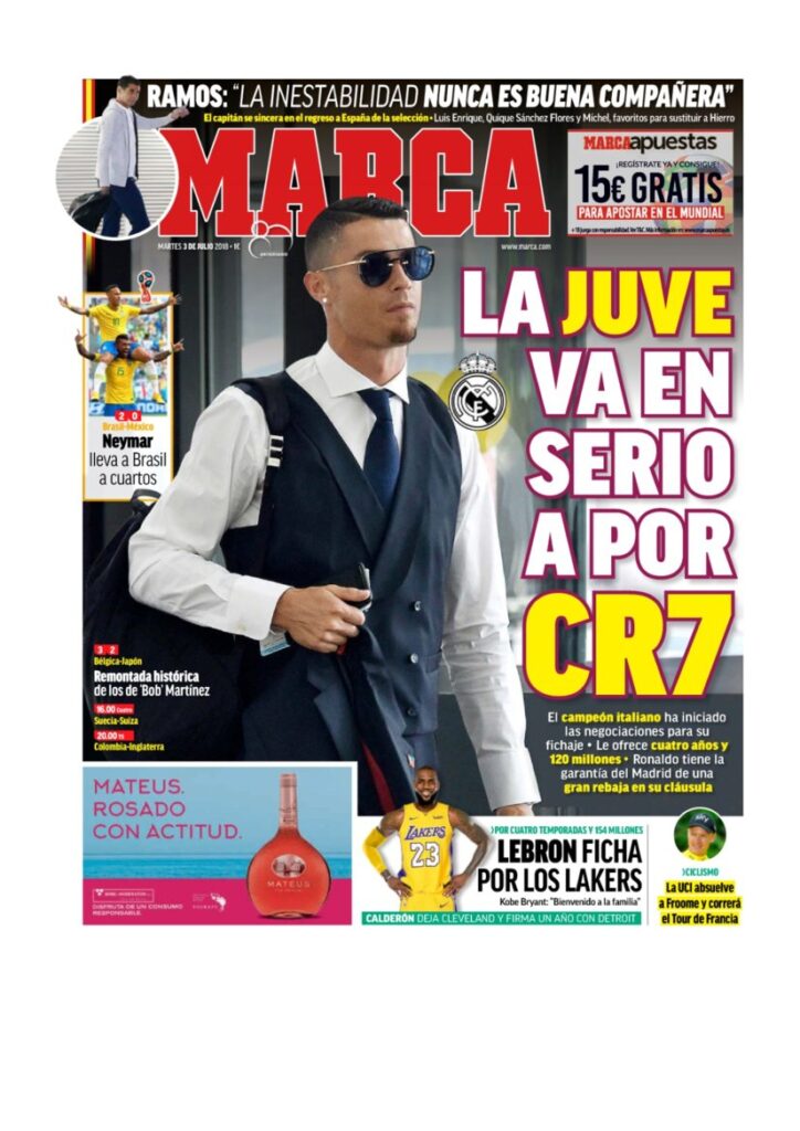 Rassegna Bianconera di martedì 3 luglio 2018 2 T1 1