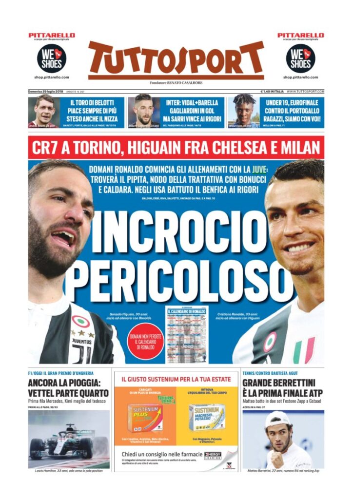 Rassegna Bianconera di domenica 29 luglio 2018 4 TS29718