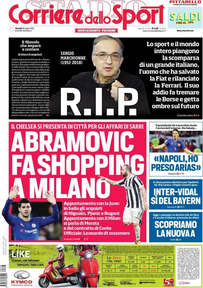 corriere dello sport 2018 07 26 5b58f36830ce0