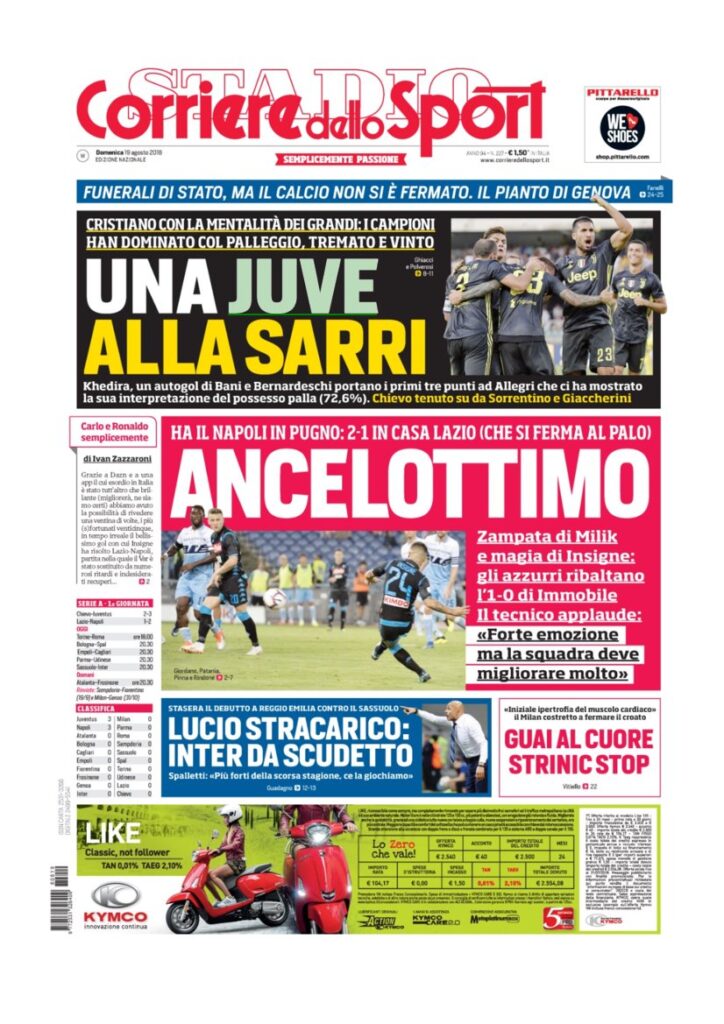 Rassegna Bianconera di domenica 19 agosto 2018 1 CDS 11