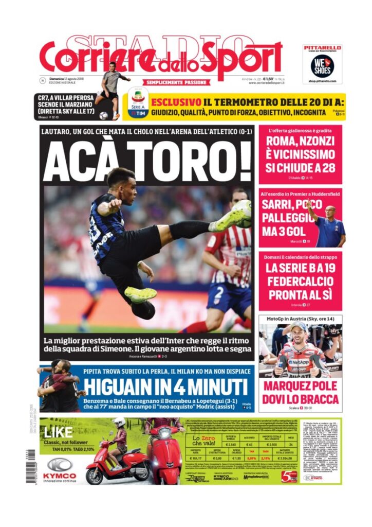 Rassegna Bianconera di domenica 12 agosto 2018 2 CDS 6