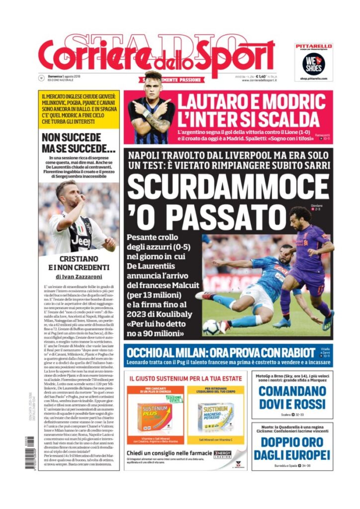 Rassegna Bianconera di domenica 5 agosto 2018 4 CS 1