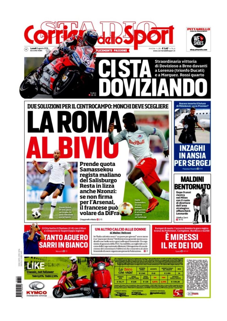 Rassegna Bianconera di lunedì 6 agosto 2018 2 CS 2