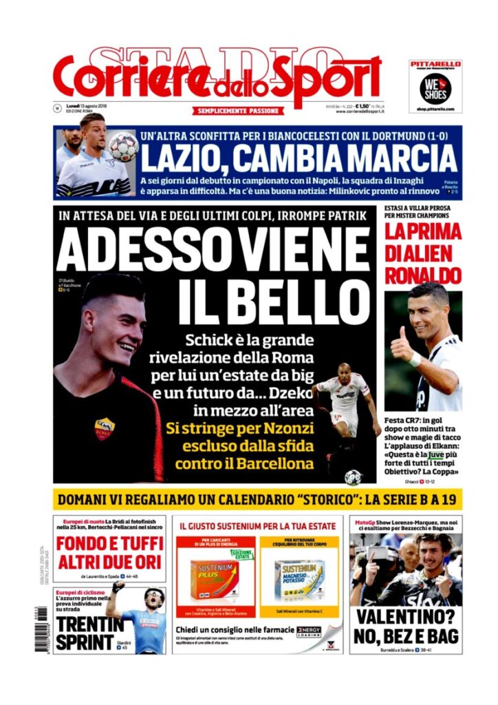 Rassegna Bianconera di lunedì 13 agosto 2018 2 CS 5