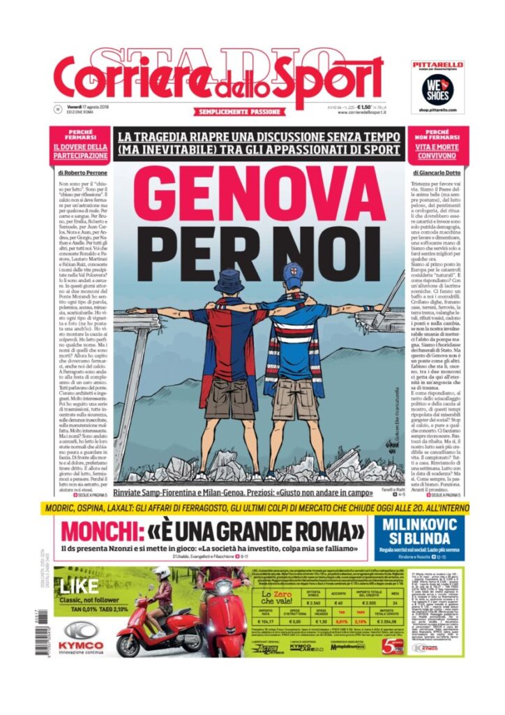 Rassegna Bianconera di venerdì 17 agosto 2018 1 CS 8