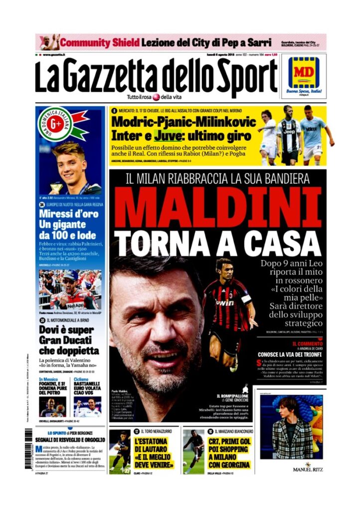 Rassegna Bianconera di lunedì 6 agosto 2018 3 GDS 2