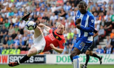 Premier League Wigan Manchester Utd Rooney 2009