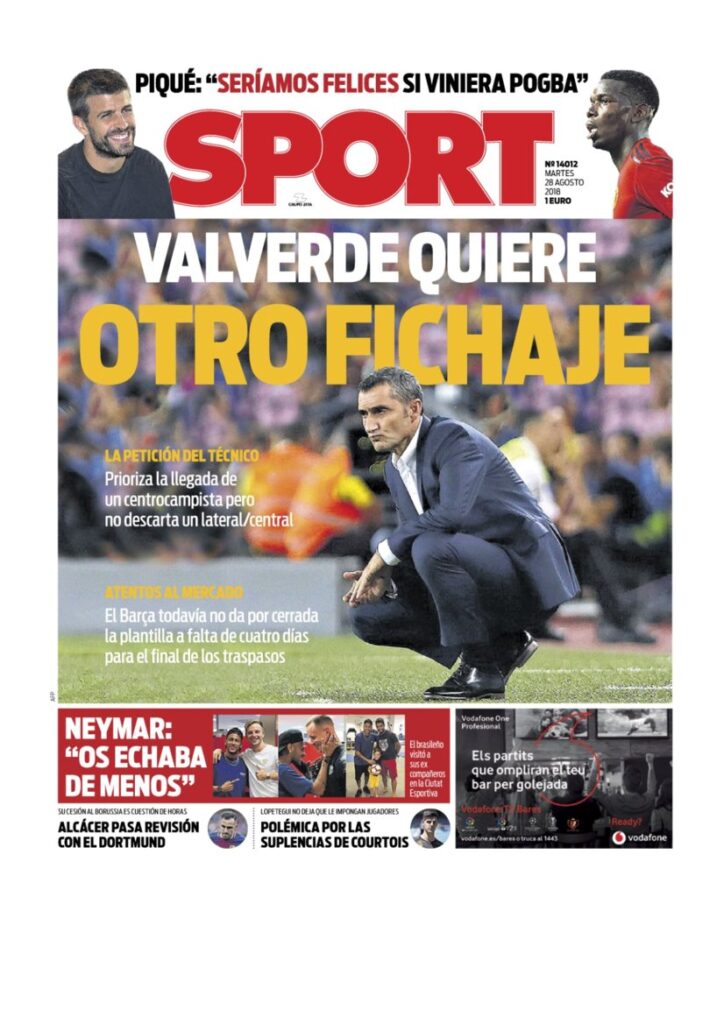 Rassegna Bianconera di martedì 28 agosto 2018 2 T 12