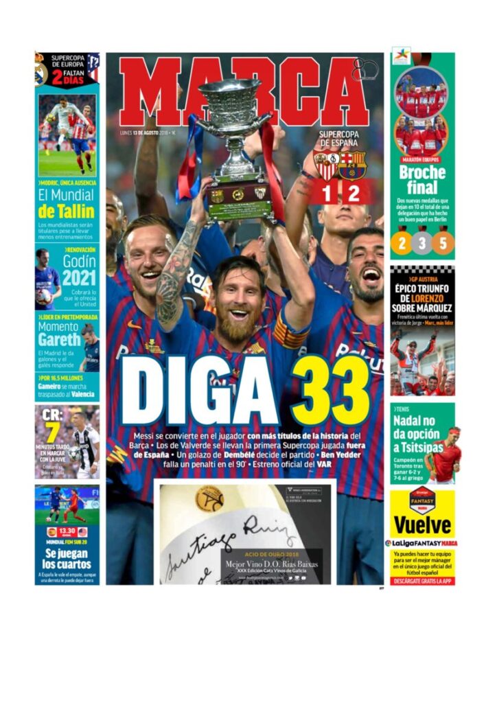 Rassegna Bianconera di lunedì 13 agosto 2018 4 T 3