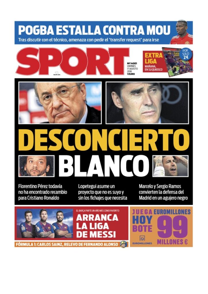 Rassegna Bianconera di venerdì 17 agosto 2018 4 T 6