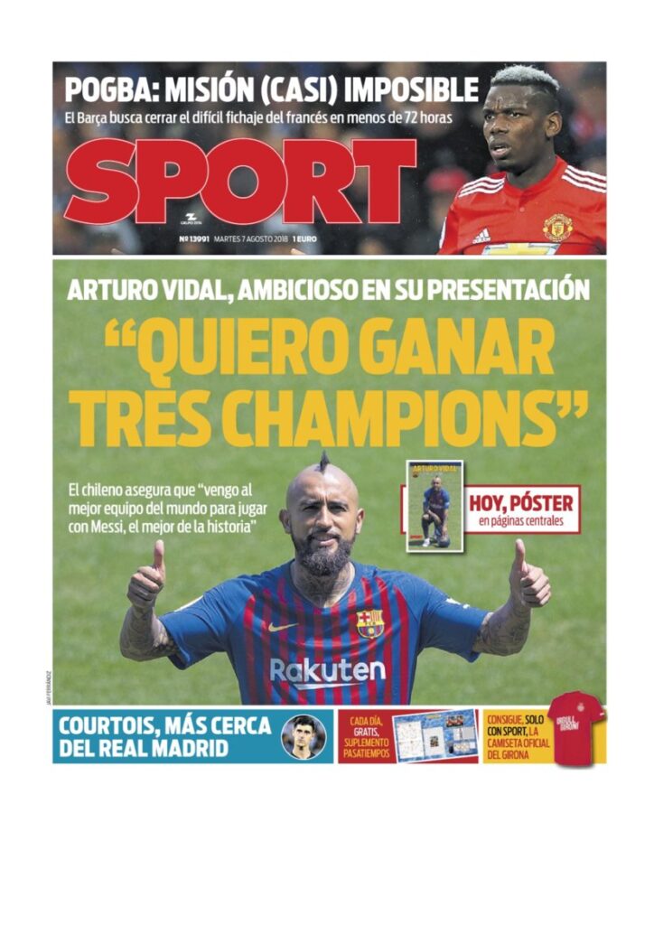 Rassegna Bianconera di martedì 7 agosto 2018 4 T