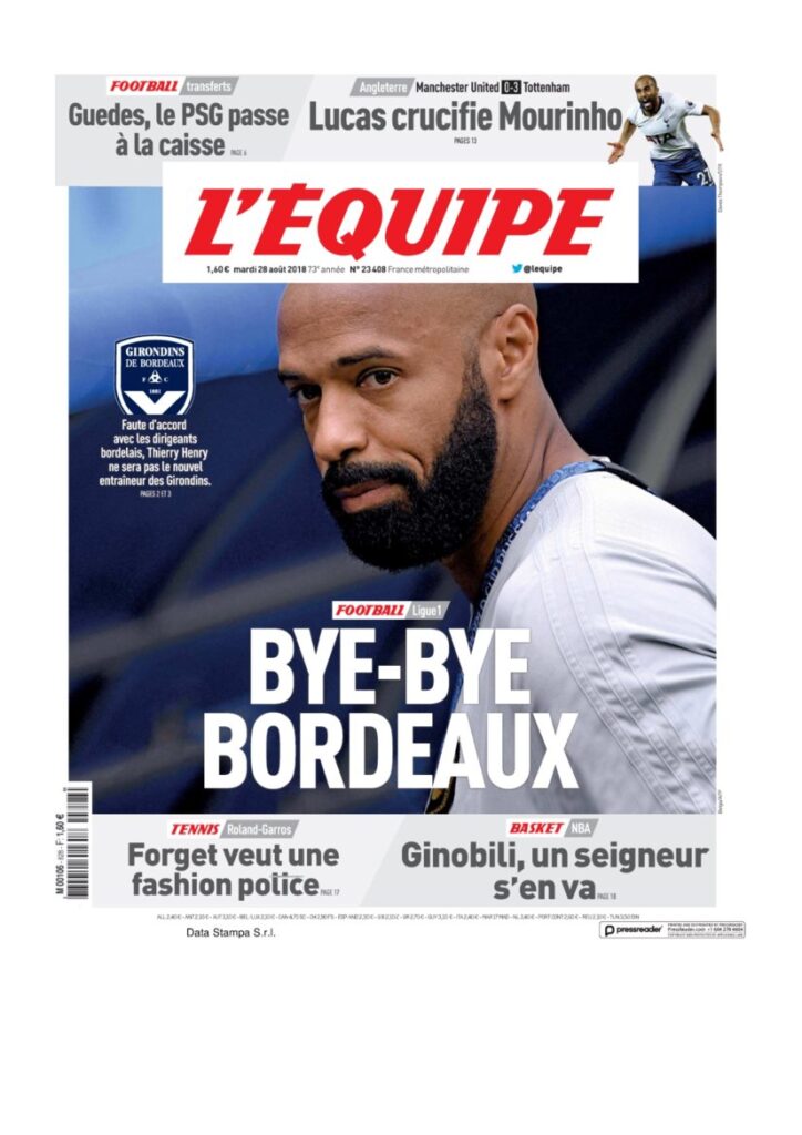 Rassegna Bianconera di martedì 28 agosto 2018 4 T3 7