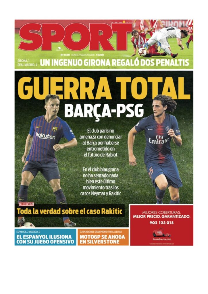 Rassegna Bianconera di lunedì 27 agosto 2018 6 t