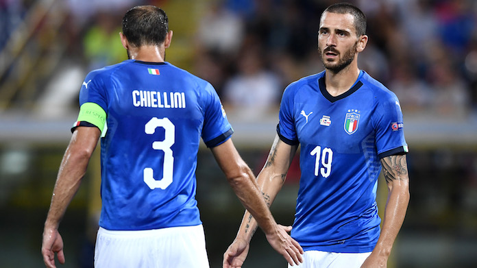 Italia-Bosnia, la Nazionale di Mancini riparte da Bonucci e Chiellini