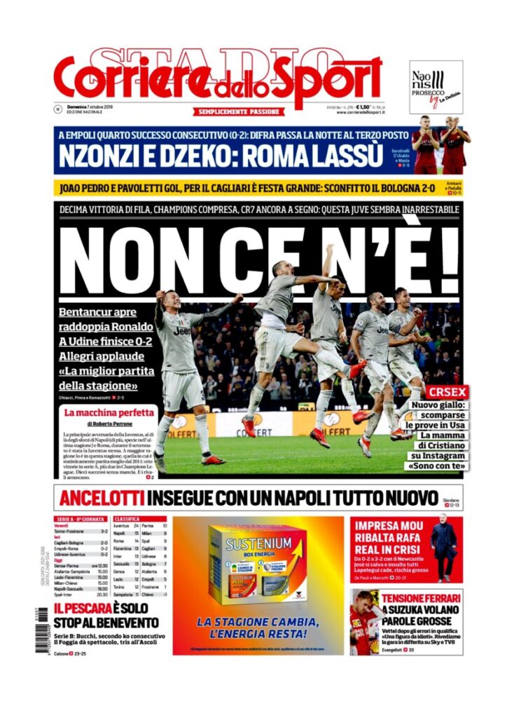 Rassegna Bianconera di domenica 7 ottobre 208 1 T3 6