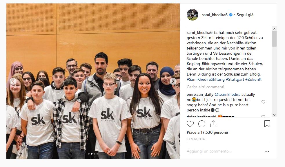 Khedira torna a scuola: «L'educazione è la chiave del successo» - FOTO 39 Cattura