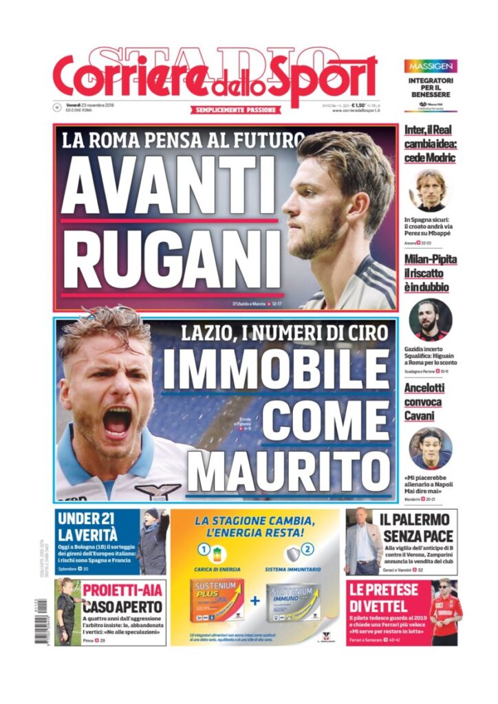 Rassegna Bianconera di venerdì 23 novembre 2018 3 T3 17