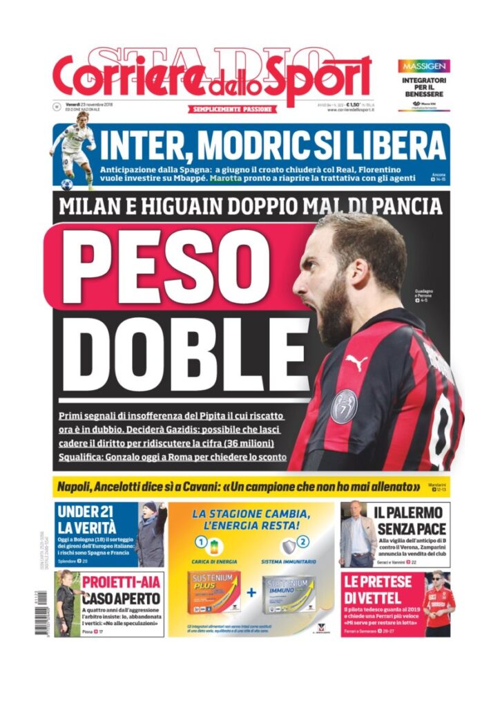 Rassegna Bianconera di venerdì 23 novembre 2018 4 T4 17