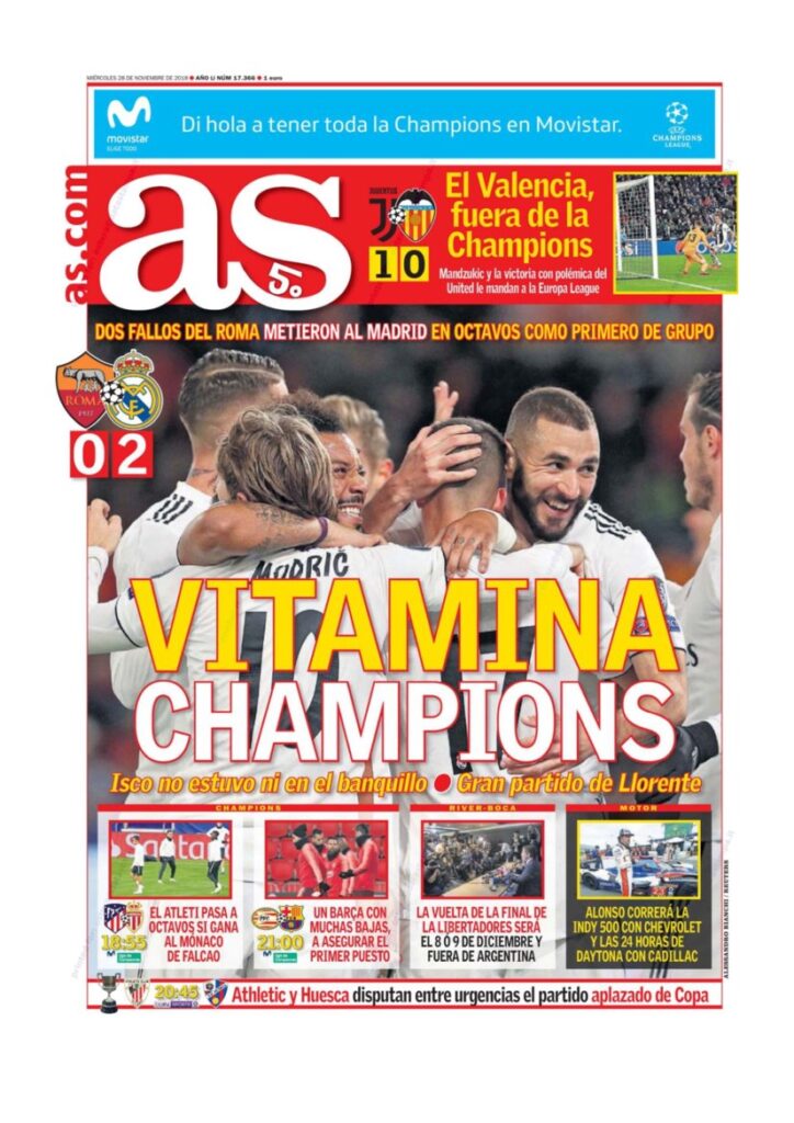 Rassegna Bianconera di mercoledì 28 novembre 2018 5 T5 13