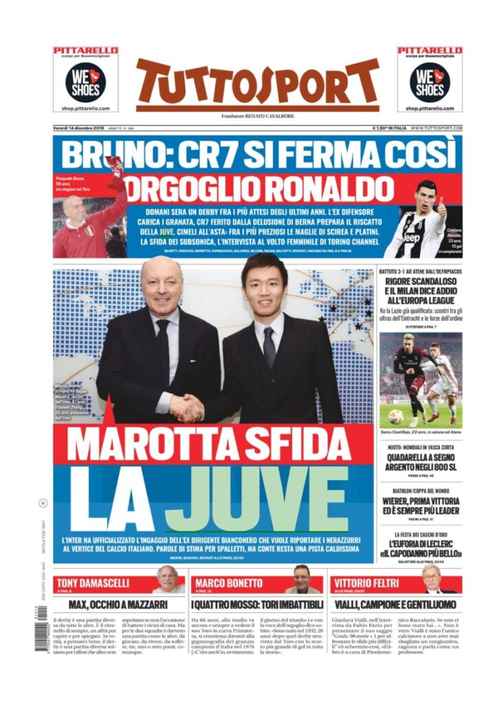 Rassegna Bianconera di venerdì 14 dicembre 2018 1 T1 13