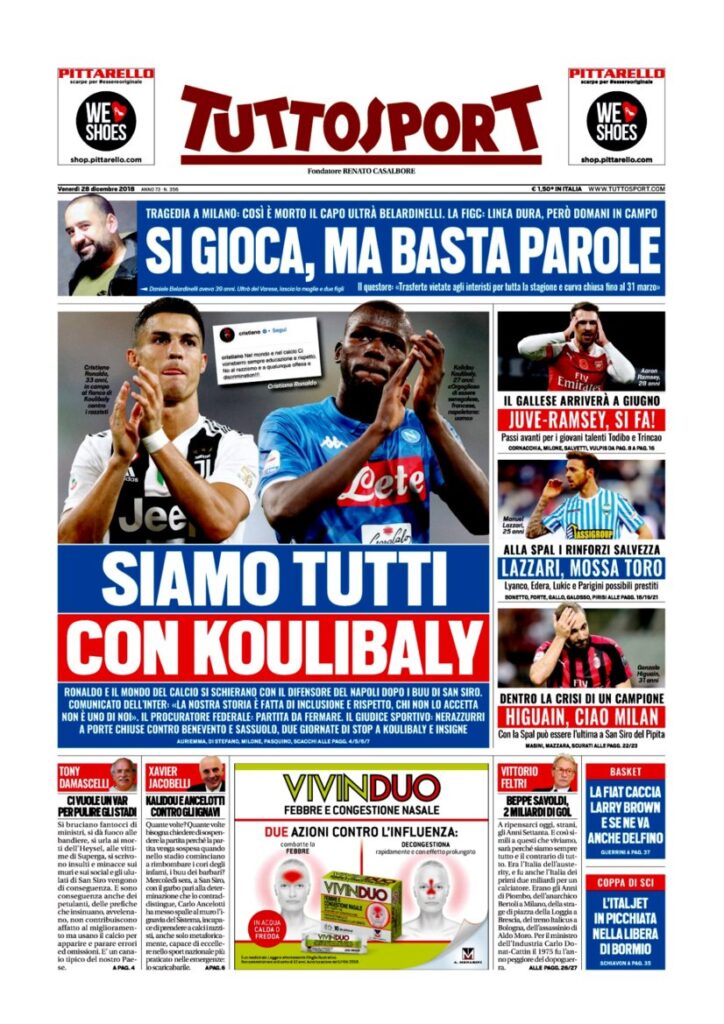 Rassegna Bianconera di venerdì 28 dicembre 2018 1 T1 21