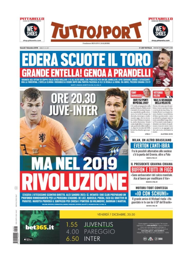 Rassegna Bianconera di venerdì 7 dicembre 2018 1 T1 6