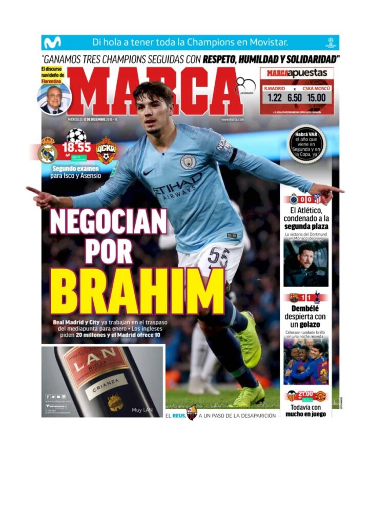 Rassegna Bianconera di mercoledì 12 dicembre 2018 2 T2 11