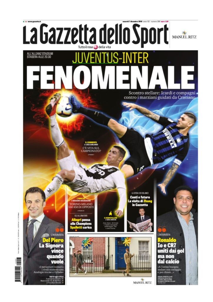 Rassegna Bianconera di venerdì 7 dicembre 2018 2 T2 6