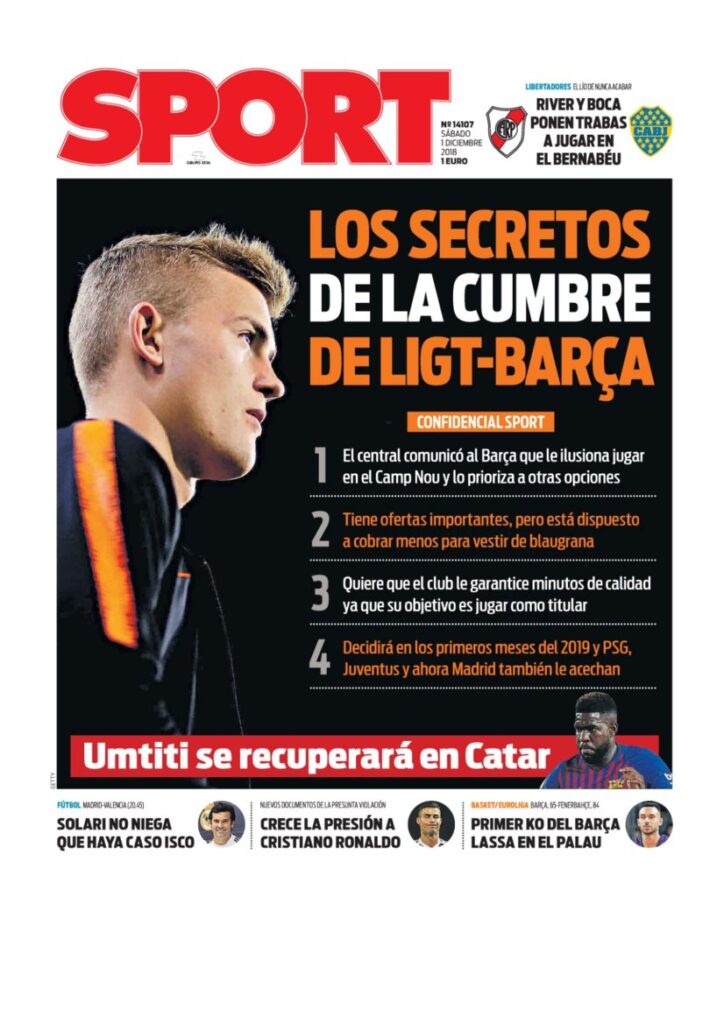 Rassegna Bianconera di sabato 1 dicembre 2018 2 T2