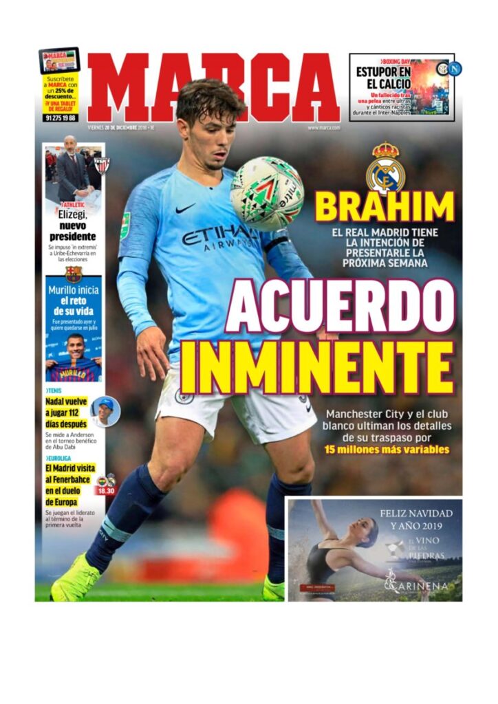 Rassegna Bianconera di venerdì 28 dicembre 2018 3 T3 20