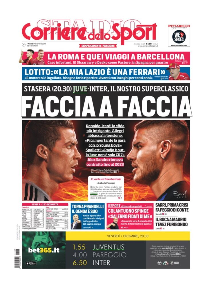 Rassegna Bianconera di venerdì 7 dicembre 2018 3 T4 6