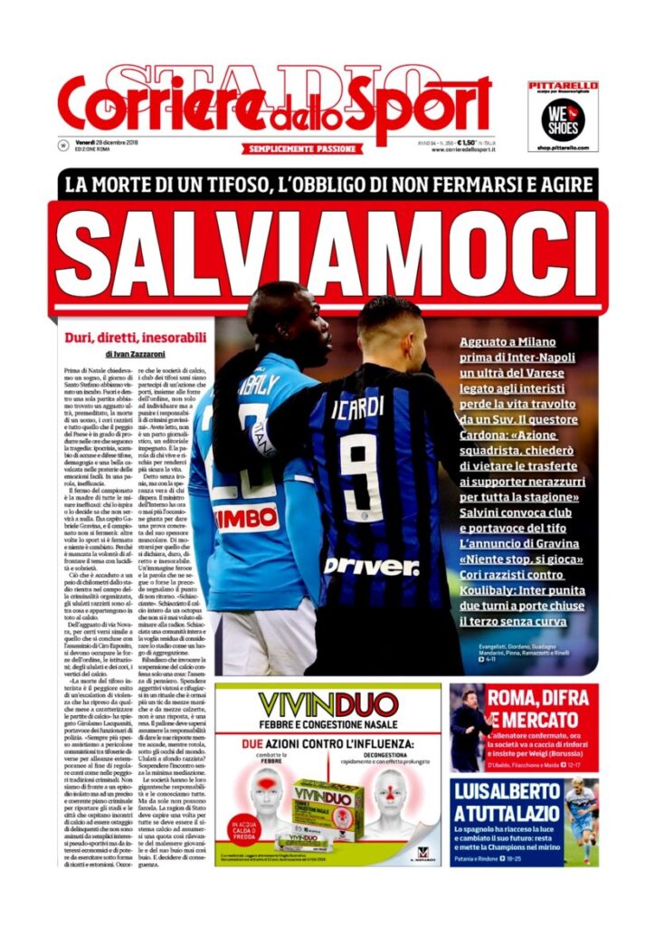 Rassegna Bianconera di venerdì 28 dicembre 2018 5 T5 14