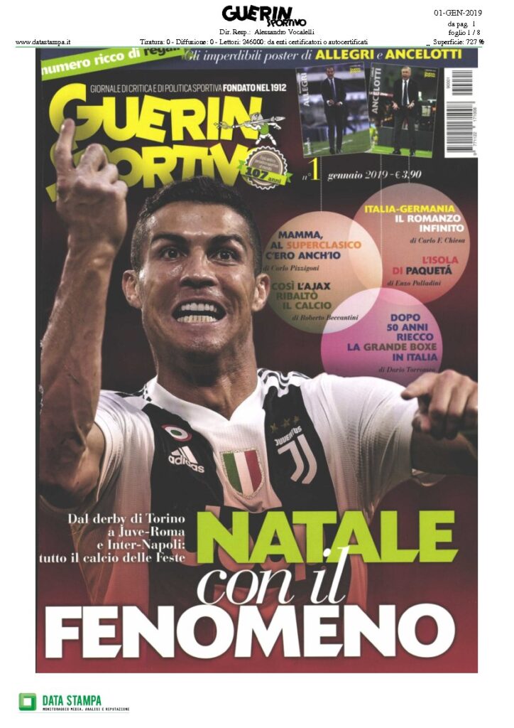 Rassegna Bianconera di venerdì 7 dicembre 2018 4 T5 5